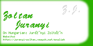 zoltan juranyi business card